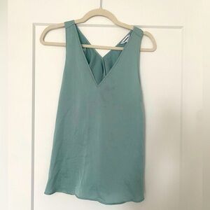 Elegant Green Sleeveless Top